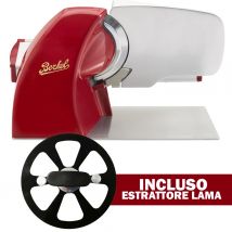 Affettatrice berkel home line 250 plus rossa con estrattore lama incluso