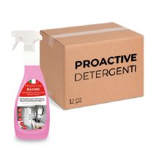 Scatola 12 pezzi di detergente anticalcare ProActive bagno flowery 750 ml