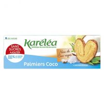 Karéléa Biscuits Sans Sucres Ajoutés Palmiers Coco 100g