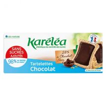 Karéléa Biscuits Sans Sucres Ajoutés Tartelettes Chocolat Noir 130g