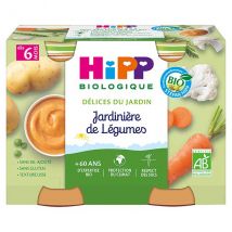 Hipp Bio Délices du Jardin Pot Jardinière de Légumes +6m Lot de 2 x 190g - Légumes -