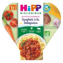 Hipp Bio Les Petits Gourmets Assiette Spaghetti à la Bolognaise +12m 230g - Pâtes -