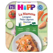 Hipp Bio La Mamma Lasagnes Petits Légumes Saumon +15m 250g - Pâtes -