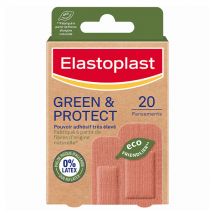 Elastoplast Green & Protect Pansement Tissu 20 unités
