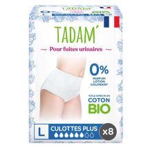 Tadam' Fuites Urinaires Culotte Plus Taille L 8 unités