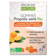 Propos' Nature Apithérapie Gomme de Propolis Pépins de Pamplemousse Orange Bio 45g