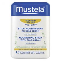 Mustela Soin Hydratant Stick Nourrissant au Cold Cream 9,2g - Hydratant et Nourrissant - pour Peau Sèche à Très Sèche