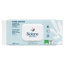 Biolane Expert Change Pure Water Lingette 99,9% d'Eau Purifiée 60 unités