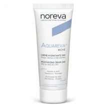 Noreva Aquareva Crème Hydratante 24H Texture Riche 40ml - Hydratant et Nourrissant - pour Peau Sèche à Très Sèche