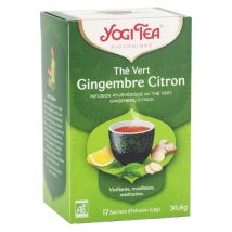 Yogi Tea Thé Vert Gingembre Citron 17 sachets Bio