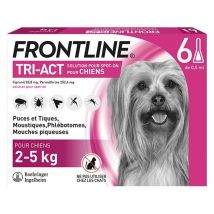 Frontline Tri-Act Chiens XS 2-5 kg 6 Pipettes -