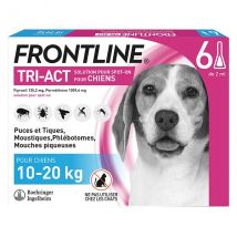 Frontline Tri-Act Chiens M 10-20 kg 6 Pipettes -