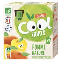 Vitabio Cool Fruits Pomme de Nouvelle-Aquitaine Acérola Bio 4 x 90g