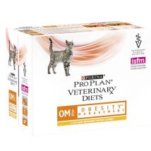 Purina Proplan Veterinary Diets Chat OM Obesity Management Poulet 10x85g