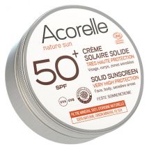 Acorelle Crème Solaire Solide Bio SPF50+ 30g