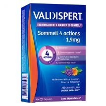 VALDISPERT Sommeil 4 Actions 1,9mg 30 gélules