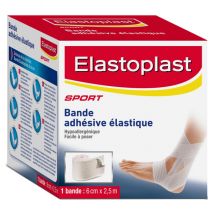 Elastoplast Sport Bande Adhésive Elastique 6cm x 2,5m - Élastique, Adhésif -