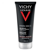Vichy Homme Gel Douche Corps & Cheveux Hydra Mag C 200ml - Hydratant -