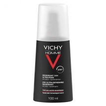 Vichy Homme Déodorant 24h Ultra-Frais Spray 100ml - Peau Sensible -