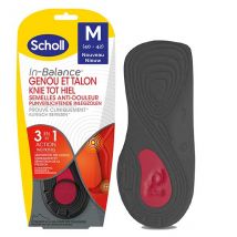 Scholl Expert Support Semelles Anti-Douleur Genou+Talon Taille M