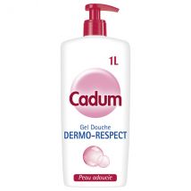Cadum Dermo-Respect Gel Douche Huile d'Amandes Douces 1L - Hydratant - pour Peau Sensible