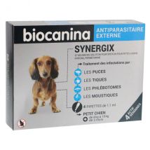 Biocanina Synergix Petit Chien 4 à 10kg 4 Pipettes -