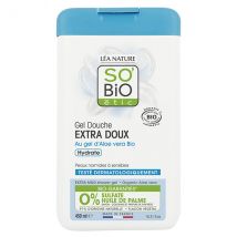 So'Bio Étic Douche Gel Extra Doux à l'Aloe Vera Bio 450ml - Hydratant - pour Peau Normale, Peau Sensible