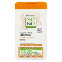 So'Bio Étic Douche Crème Nutrition à l'Huile d'Argan Bio 450ml - Nourrissant - pour Peau Sèche à Très Sèche