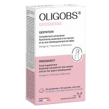 Oligobs Grossesse - Oméga 3 - Fer - Magnésium - 30 comprimés + 30 capsules