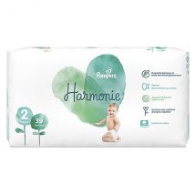 Pampers Harmonie T2 4-8kg 39 couches - Couche -
