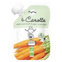 Popote Les Légumes Gourde Purée Carotte +4m Bio 120g