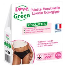 Love & Green Culotte Menstruelle Lavable Ecologique Taille 34 Flux Normal