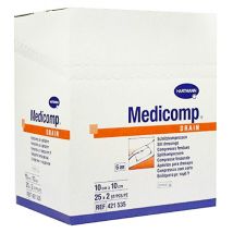 Hartmann Medicomp Drain Compresse en Non Tissé 10 x 10cm 50 unités - Stérile -