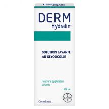 Derm Hydralin Solution Lavante au Glycocolle 200ml pour Peau Sensible