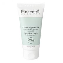 Placentor Crème Regulatrice Peaux Mixtes - Grasses 50ml - Séborégulateur et Matifiant - pour Peau Mixte, Peau Grasse