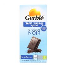 Gerblé sans Sucres Ajoutés Chocolat Noir 80g