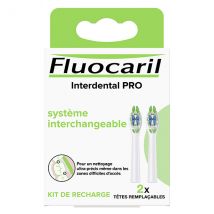Fluocaril Brosse à Dents PRO Medium Têtes Remplaçables Interdental 2 unités