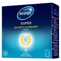 Manix Super Easy 4 Préservatifs - Classique -