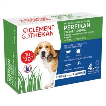 Clement Thekan Perfikan Anti-Puces Anti-Tiques Chien 10-20kg 4 pipettes -