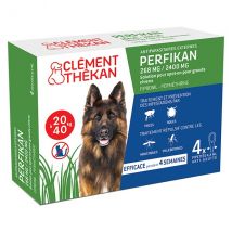 Clement Thekan Perfikan Anti-Puces Anti-Tiques Chien 20-40kg 4 pipettes -