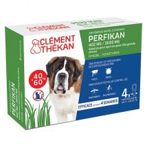 Clement Thekan Perfikan Anti-Puces Anti-Tiques Chien 40-60kg 4 pipettes -