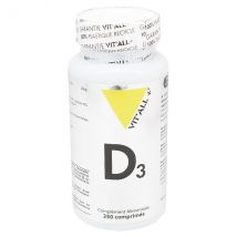 Vit'all+ Vitamine D3 250 comprimés