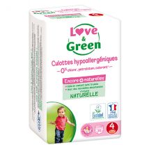 Love & Green Culottes Hypoallergéniques T4 7-14kg 20 culottes - Culotte -