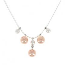 Collier perles en argent et cuivre