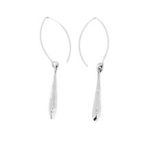 Boucles d'oreilles en argent martelé petite massue