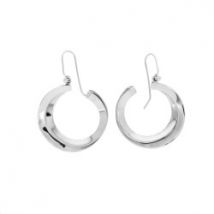 Boucles d'oreilles en argent double cercle