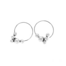Boucles d'oreilles en argent cinq boules