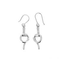 Boucles d'oreilles en argent boucle