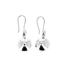 Boucles d'oreilles en argent petite soucoupe