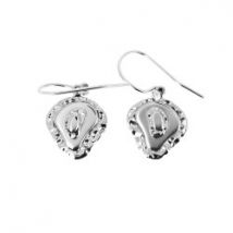 Boucles d'oreilles en argent formes superposées
